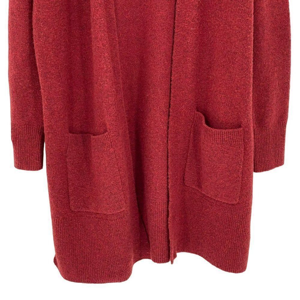‎Madewell Kent Cardigan Sweater Heather Scarlet Slouchy Soft Pockets Women XS - Picture 6 of 12
